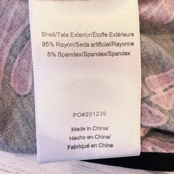 ModCloth women Plus 2x maroon black floral knit stretch whimsygoth career fall - Picture 5 of 6